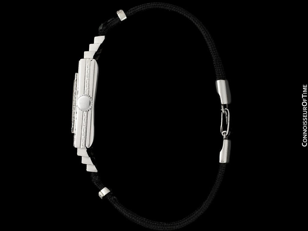 1920's Rolex Exquisite Ladies Vintage Art Deco Watch Platinum