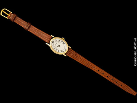 1960's Cartier Vintage Classic Ladies Handwound Watch - 14K Gold