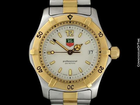 TAG Heuer Professional 2000 Mens Diver Watch, WK1220 - Stainless Steel & 18K Gold Plated