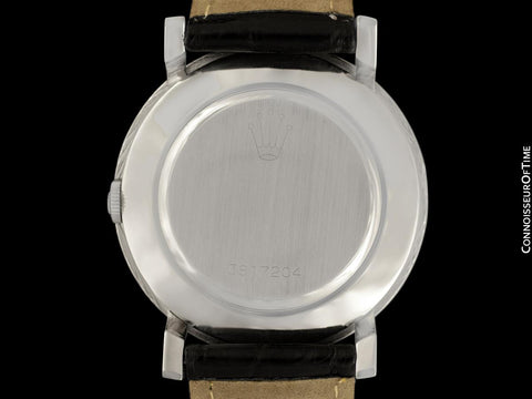 1974 Rolex Precision Vintage Mens Ref. 3411 Dress Watch - Stainless Steel & Diamonds