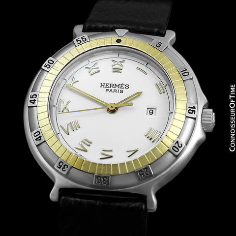 Hermes Ladies Captain Nemo Quartz Watch - Stainless Steel & 18K Gold