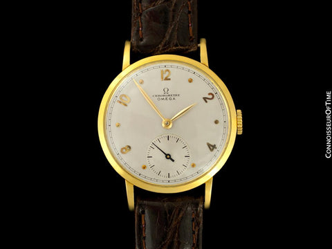 1945 Omega Vintage Mens Chronometer - Famous Cal. 30 T2 RG - 18K Gold