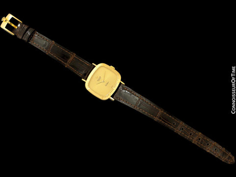 1987 Rolex Cellini Vintage Ladies 18K Gold TV Watch, Ref. 4082 - Original Papers