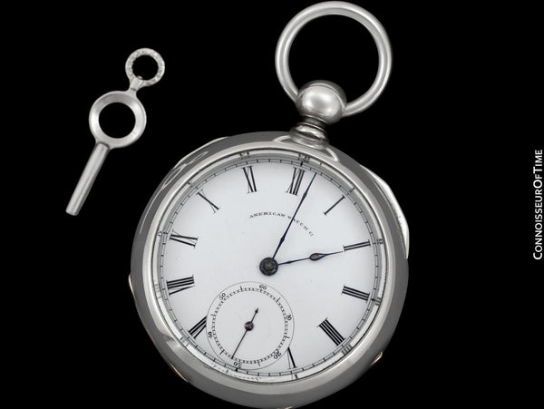 1865 American Watch Co. / Waltham Civil War 18 Size Pocket Watch - Same Model Given to Abraham Lincoln