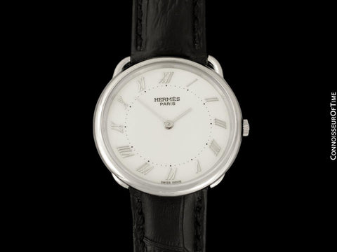 Hermes Arceau Mens Unisex 33mm Quartz Watch - Stainless Steel