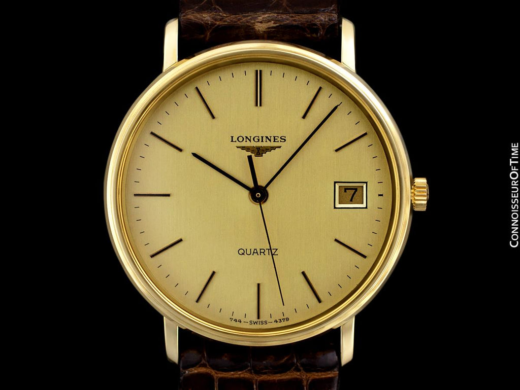 Longines Mens Classic Vintage Dress 18K Gold Plated & Stainless Steel - Connoisseur of Time Longines Mens Classic Vintage Dress 18K Gold Plated & Stainless Steel - Connoisseur of Time