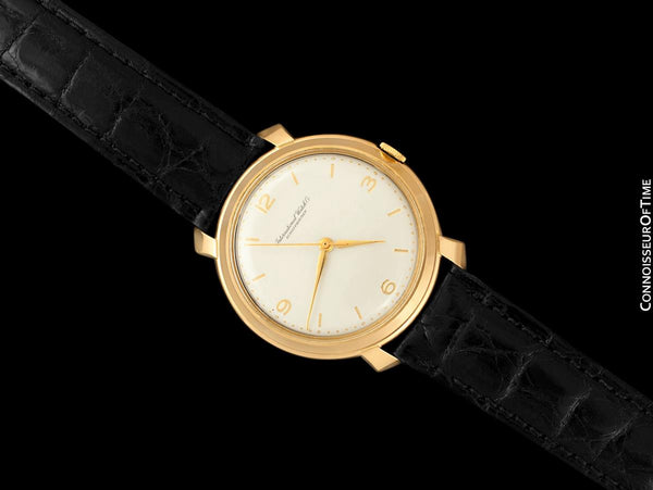 1963 Vintage IWC Mens Large Caliber 89 37mm Watch with Ribbon Lugs - 18K Rose Gold