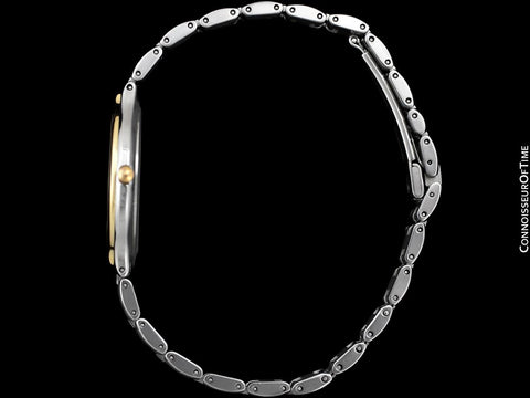 Omega De Ville "Symbol" Mens Quartz Dress Watch - Stainless Steel & Solid 18K Gold