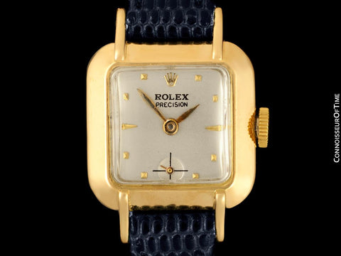 1947 Rolex Precision Pre-Cellini Vintage Ladies Watch, Ref. 4391 - 14K Gold