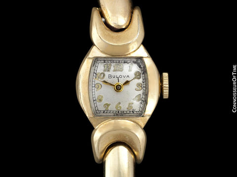 1953 Bulova Vintage Ladies 10K Gold Filled Watch - Owned & Worn by Actress Loretta Young