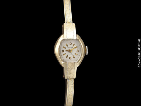 1960's Swiss Vintage Ladies Gold Plated Watch - Owned & Worn by Actress Loretta Young