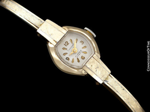 1960's Swiss Vintage Ladies Gold Plated Watch - Owned & Worn by Actress Loretta Young