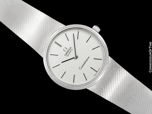 1976 Omega Constellation Vintage Mens Accuset Quartz Bracelet Watch - Stainless Steel