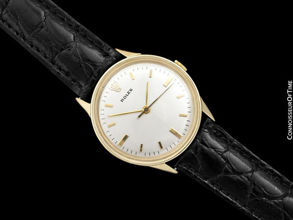 1950's Rolex Precision Vintage Mens Dress Watch - 14K Gold