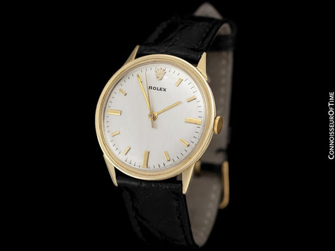1950's Rolex Precision Vintage Mens Dress Watch - 14K Gold