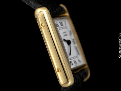 Cartier Vintage Ladies Tank Mechanical Watch - Gold Vermeil, 18K Gold over Sterling Silver