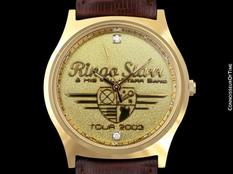 Wristwatch Gifted by Beatle's Drummer Ringo Starr for his 2003 All-Starr Band Tour - Gold Tone with Diamonds