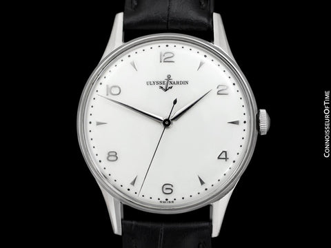 1950's Ulysse Nardin Vintage Chronometer Full Size Mens Calatrava Watch - Stainless Steel