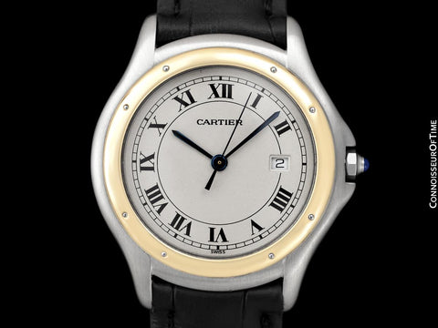 Cartier Cougar Panthere Mens 2-Tone Unisex Watch - Stainless Steel & 18K Gold