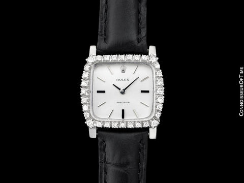 1973 Rolex Ladies Vintage Dress Watch - Stainless Steel & Diamonds
