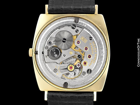 1960's Rolex Cellini Vintage Mens Midsize Handwound Watch, Ref. 3714 - 18K Gold