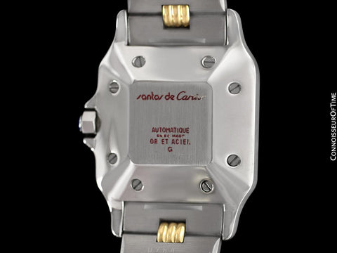 Cartier Mens Santos 2-Tone Automatic Watch - Stainless Steel & 18K Gold