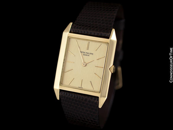 1964 Patek Philippe Vintage Mens Handwound Ultra Thin Watch, Ref. 3491 - 18K Gold with Papers