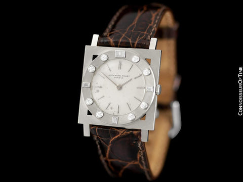 1960 Audemars Piguet Vintage Mens Cal. 2003 Ultra Thin Watch - 18K White Gold & Diamonds
