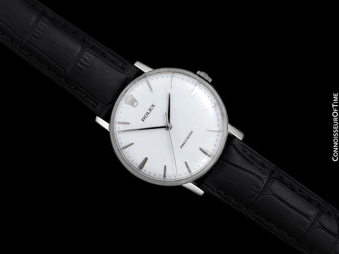 1973 Rolex Precision Vintage Mens Ref. 3411 Dress Watch - Stainless Steel
