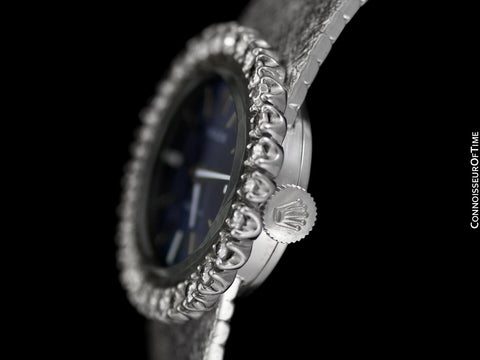 1972 Rolex Ladies Vintage Dress Bracelet Watch - Stainless Steel & Diamonds
