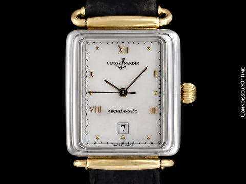 Ulysse Nardin Michelangelo Vintage Chronometer Mens Watch with Original Tag - Stainless Steel & 18K Gold Plated