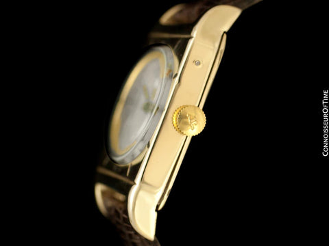 1949 LeCoultre Vintage Mens Triple Date Moon Phase Calendar Watch - 10K Gold Filled