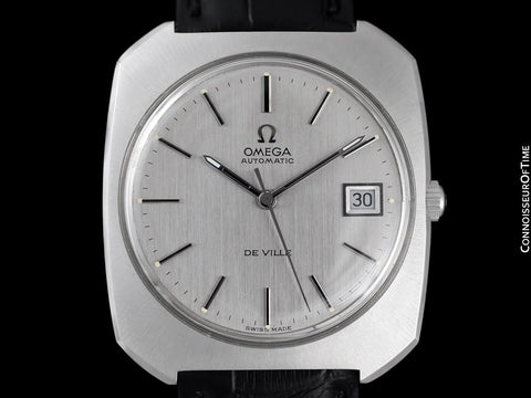 1971 Omega De Ville Vintage Large Mens Automatic Classic Retro Watch - Stainless Steel