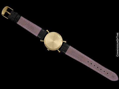 1950's Ulysse Nardin Vintage Chronometer Mens Dress Watch, Beautiful Case - 18K Gold Plated