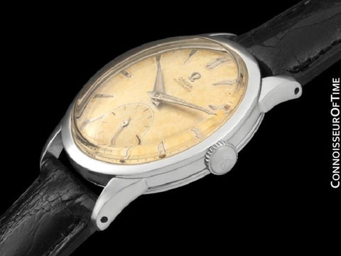 1956 Omega Vintage (Seamaster) Mens Automatic, Waterproof Tropical Dial Watch - Stainless Steel