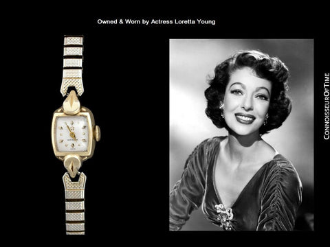 1955 Omega Vintage Ladies Gold Plated Watch - Owned and Worn by Actress Loretta Young