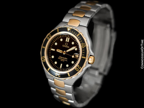 1991 Omega Seamaster 200M Pre-Bond Dive Watch, Date - Stainless Steel & 18K Gold
