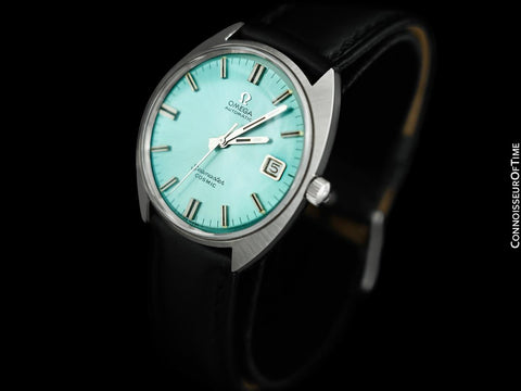 c. 1969 Omega Seamaster Cosmic Vintage Mens Cal. 565 Automatic Watch with Tiffany Blue Dial - Stainless Steel