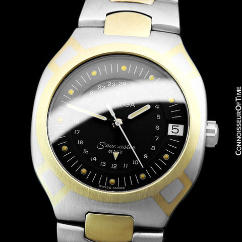 1989 Omega Polaris Seamaster Mens Divers Watch, Quick Setting Date - Stainless Steel & 18K Gold