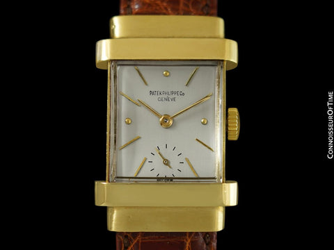 1946 Patek Philippe Vintage Mens Ref. 1450 "Top Hat" Watch - 18K Gold with Papers