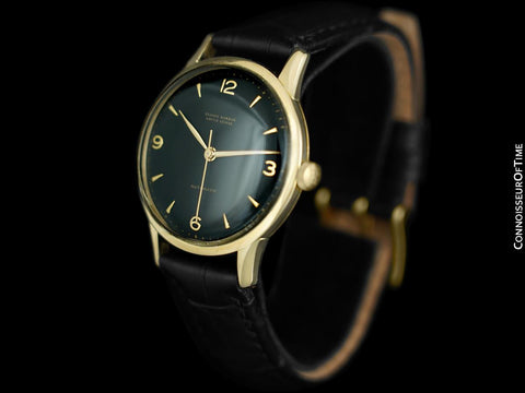 1950's Ulysse Nardin Vintage Mens Automatic Explorer Dial Watch - 18K Gold