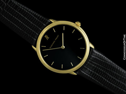 Audemars Piguet Round Midsize Mens Dress Watch - 18K Gold