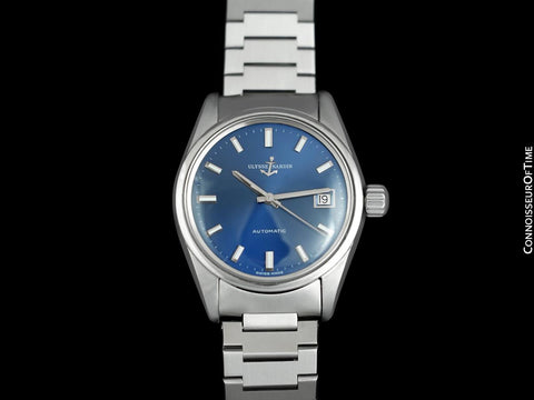 1960's Ulysse Nardin Vintage Mens "Datejust" 36mm Automatic Calatrava Stainless Steel Watch