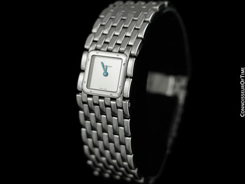 Cartier Ruban Ladies Quartz Bracelet Watch with Silver Dial, Ref. 2420 - Stainless Steel