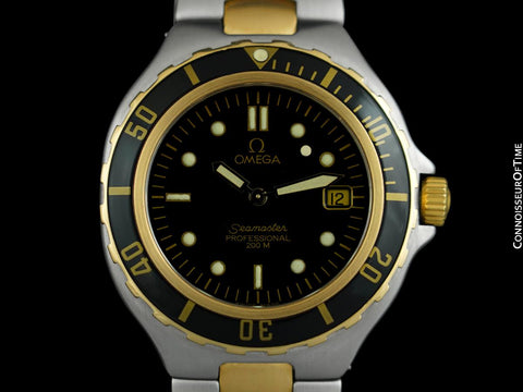 1995 Omega Seamaster 200M Pre-Bond Dive Watch, Date - Stainless Steel & 18K Gold
