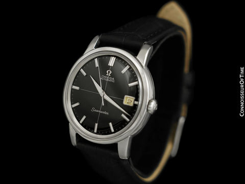 1963 Omega Seamaster Mens Vintage Full Size Watch with 562 Movement, Automatic, Date - Stainless Steel