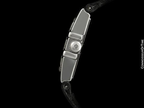 Omega Ladies Constellation Quadra Watch - Stainless Steel & Original Omega Factory Set Diamonds