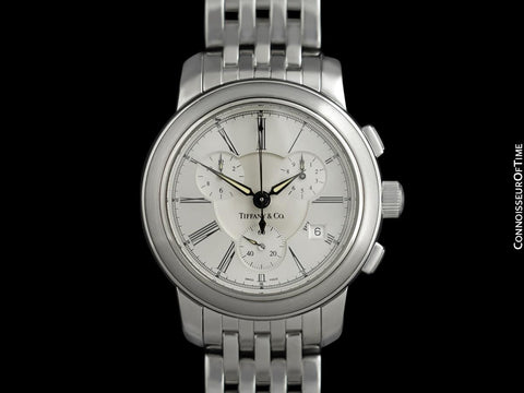 Tiffany & Co. Mark Atlas Large Chronograph Mens Bracelet Watch - Stainless Steel