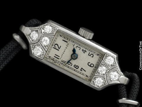 1933 Tiffany & Co. Longines Ladies Vintage Watch - Platinum & Diamonds
