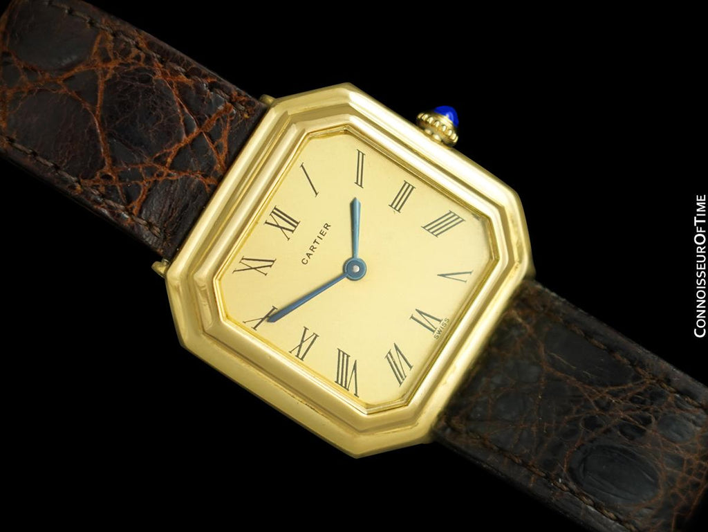 1970's Cartier Ceinture Vintage Mens Midsize Unisex Mechanical